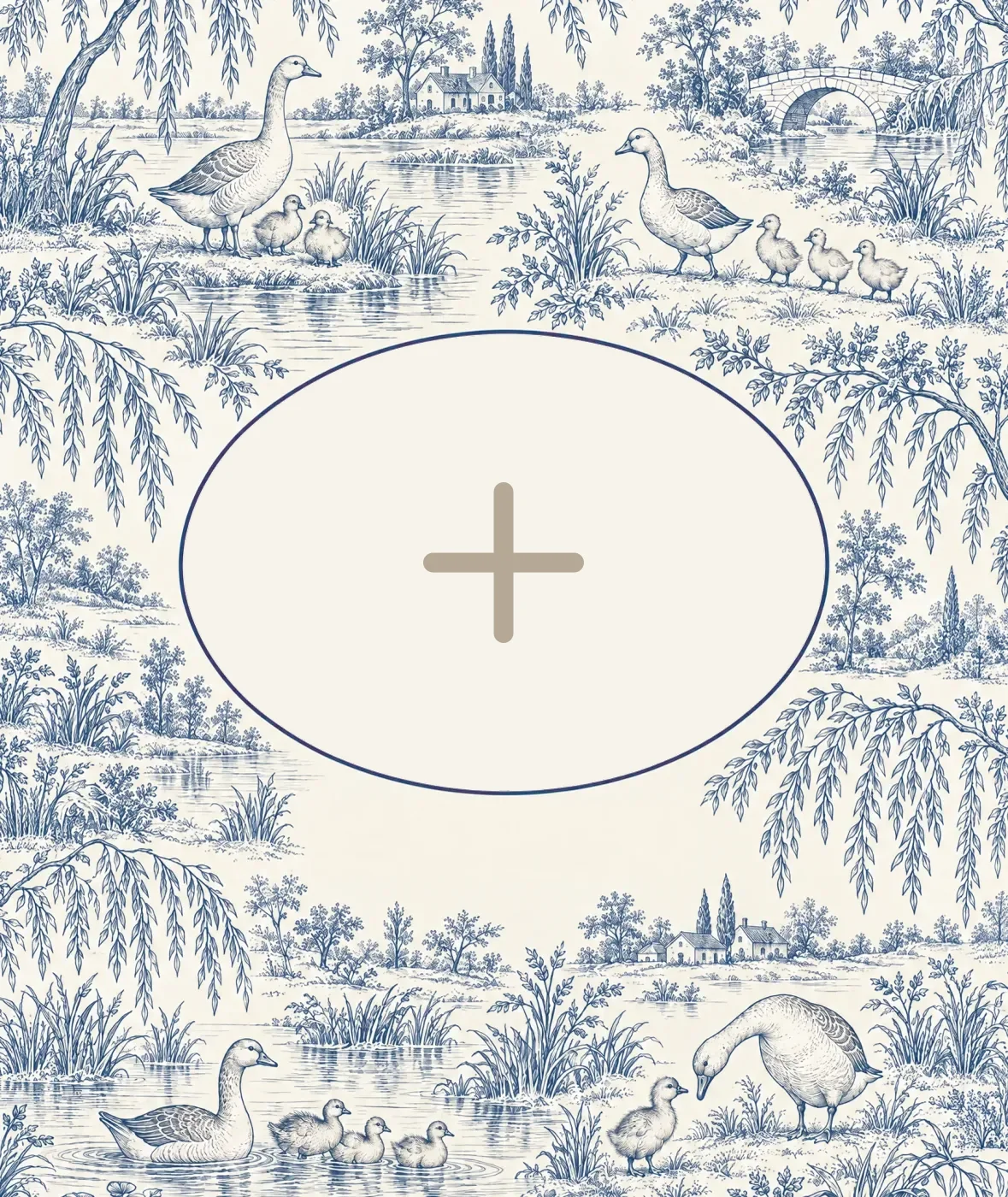 Indigo Keepsake Oval design